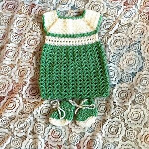 Crochet baby dress